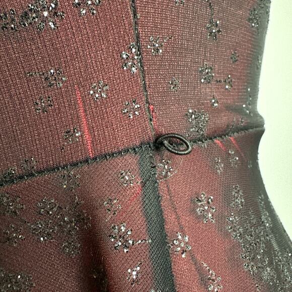 Vintage Forever 21 Dress Womens S/M Black Red Mesh Babydoll Whimsy Fairy Y2K - Picture 10 of 13